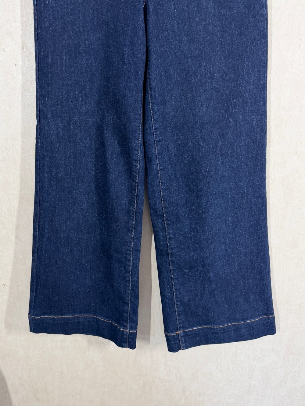 OAT New York Women’s Wide Leg High Rise Dark Wash Patch Pocket Jeans 4/27 - Picture 4 of 13
